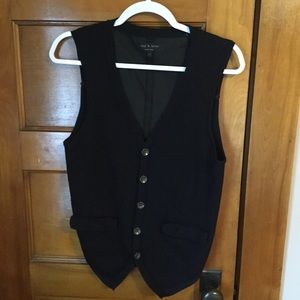 Rag & Bone Knit Navy Blue Vest